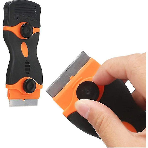 Glaskeramikhällskrapa - Premium Glaskeramikhällskrapa (1 set, Orange Svart)