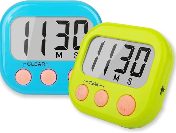 Dww-2 stk. Klassetimere til Lærere Børn Stor Magnetisk Digital Timer
