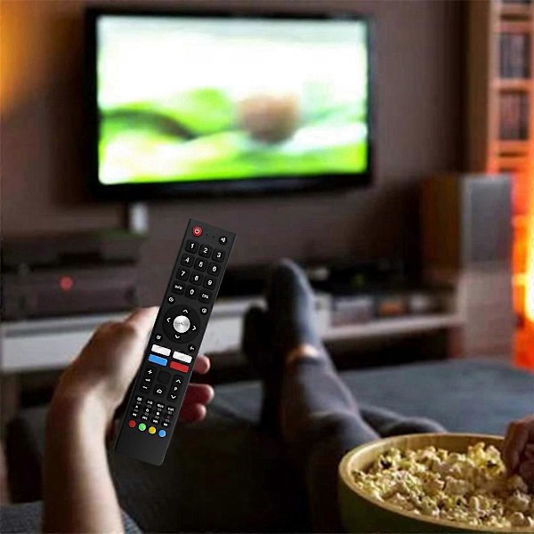 Erstatningsfjernkontroll for CHIQ Smart 4K UHD TV L32H7N L32H7S U43H7AN U43H7L U43H7LX U50H7AN U50H7N U55H7A