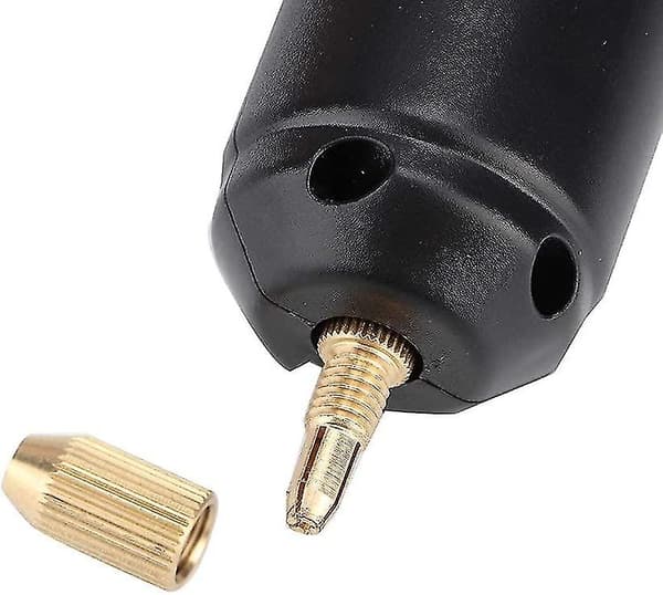Mini Liten Elektrisk Drill Bærbar Håndholdt Micro Usb Drill (1 stk, Svart)