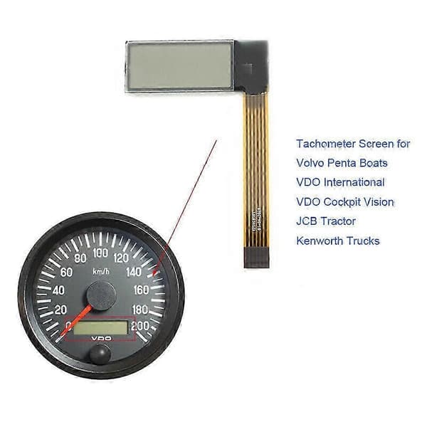 För Penta Marine Varvräknare Timräknare LCD-Display & Band