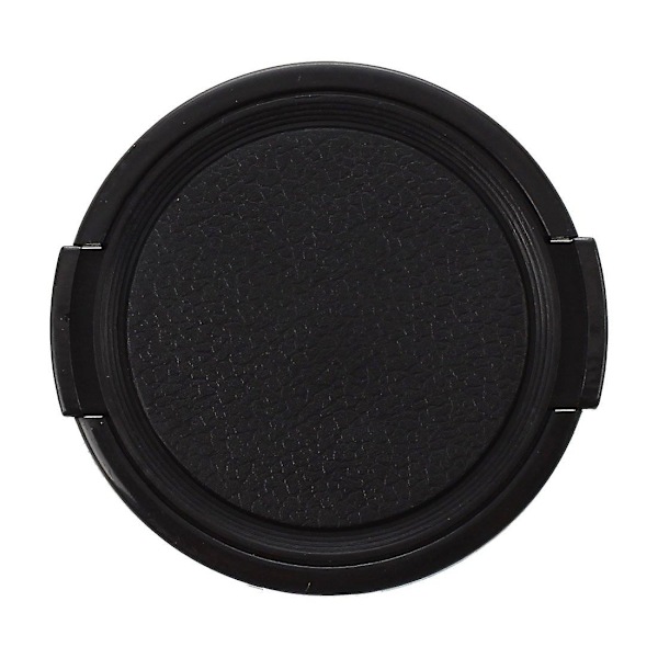 Kamerans Plast Sidklämma På Fram Linslock Skyddande Omslag Svart 49mm
