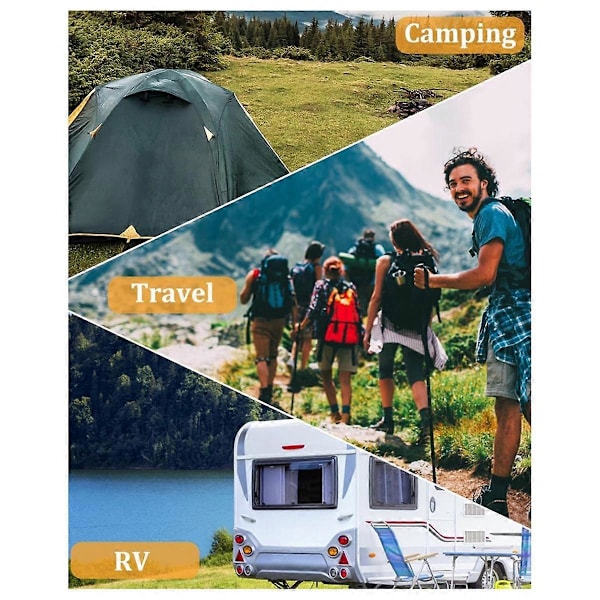 Bærbar Rejsesnor, 10 m Udtrækkelig Tørresnor, Camping Tørresnor med 20 Klemmer