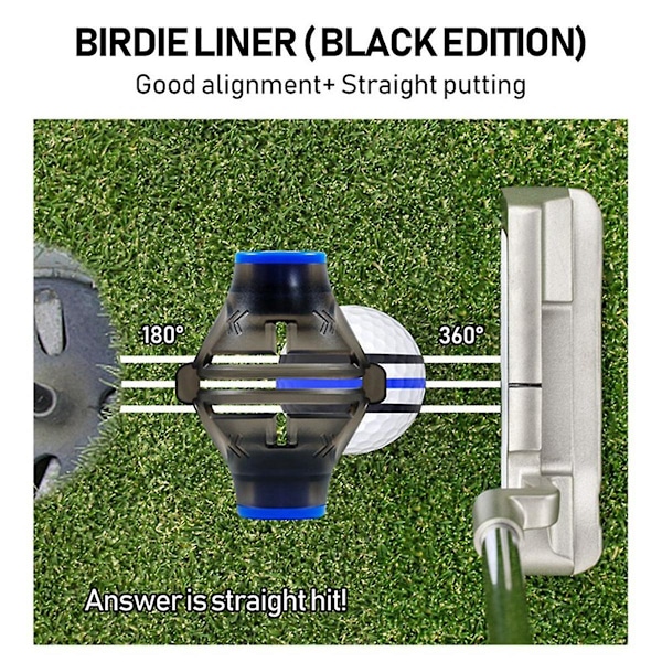 2 stk. Golfbold Liner, Golfbold Justeringsmarkør, 3 Linjer, Golfbold Markør, Golfbold Linjetegning