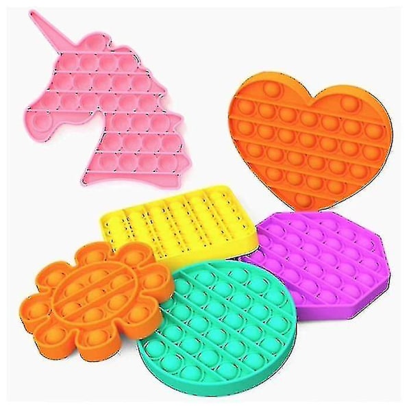 Stuff Certified Pop It - Fidget Anti Stress Legetøj Boble Legetøj Silikon Kvadrat Hvid