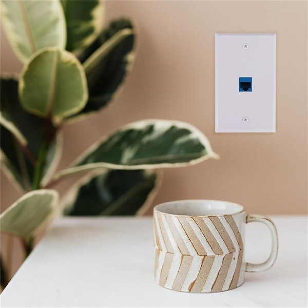4x Cat6 Ethernet Seinärasia 1 Portti Rj45 Verkko Naaras-Naaras Keystone Seinäliitin