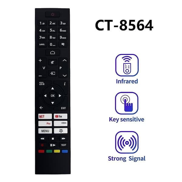 CT-8564 Erstatningsfjernkontroll for Smart LED TV RC45157 Tilbehør