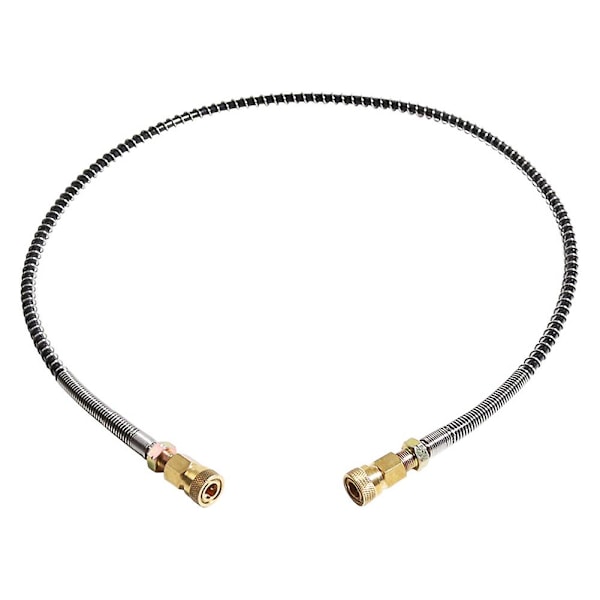 Korkeapaineletku jousikelatulla 100 cm pitkällä PCP-pneumatiikkasäiliön täyttöpumpulla, nylon, musta