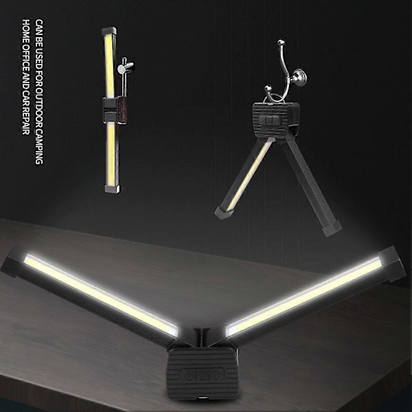 2025 Uppgraderad Gymlampa för Posering, 7-nivåers Dimbar LED Arbetslampa, Magnetisk & Hängande Krok Campingficklampa, USB-C Uppladdningsbar
