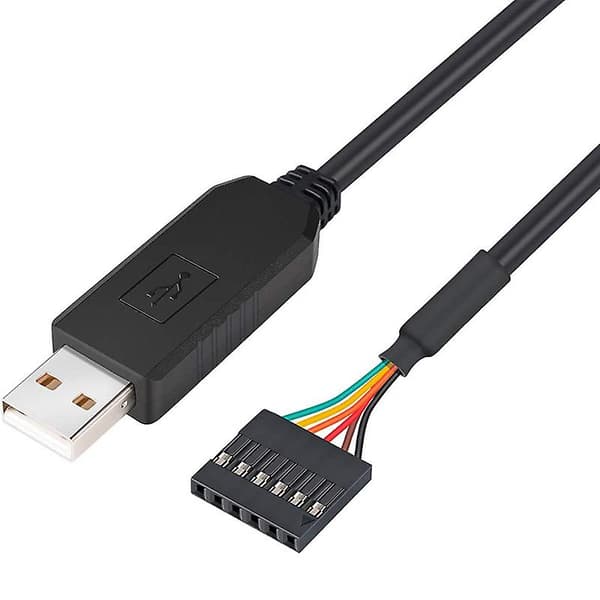 USB til TTL Seriel 5V Adapterkabel 6 Pin 2,54 mm Pitch Hun Socket Header UART IC FT232RL Chip 8