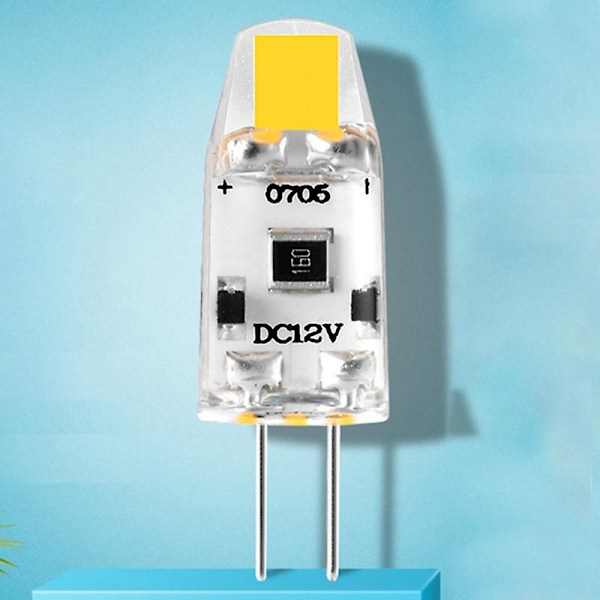 G4 LED Pære 12V DC Dæmpbar COB LED G4 Pære 1.5W 360 Graders Lysspredning til Erstatning af 15W Halogenlampe (Varm Hvid)
