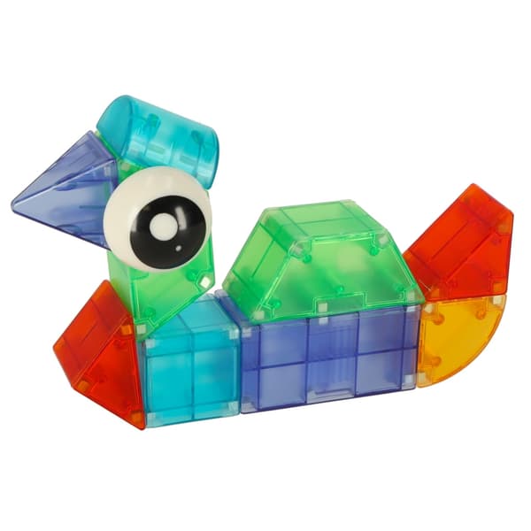 Magnetiske Fliser - Magnetiske Brikker med LED - 64 dele