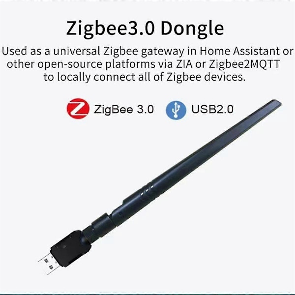Zigbee 3.0 Usb Dongle Plus-e Trådløs Åpen Kildekode Hub For Home Assistant Openhab Zigbee2mqtt Zha Usb Zigbee Gateway
