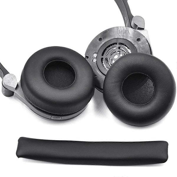 För Synchros E40BT E40 Bluetooth Hörlurar Öronkuddar Dynskydd Läder Huvudband Ersättning Huvudbåge
