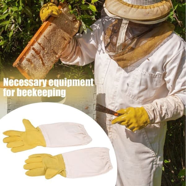 Par langærmede, elastiske biavlerhandsker til beskyttelse. Perfekt til nybegynderen. XXL