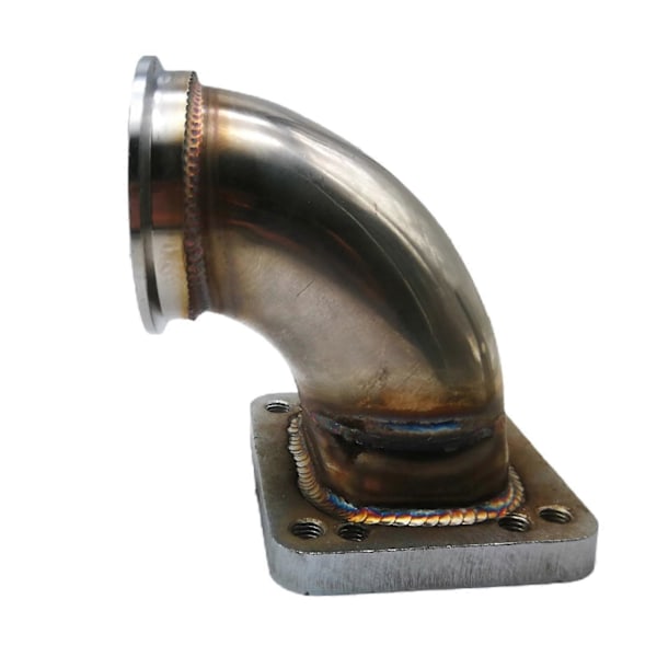 64mm/2,5 tum V-Band 90 Graders Böj Adapter Fläns Kit T3 T4 Turbo Avgaser
