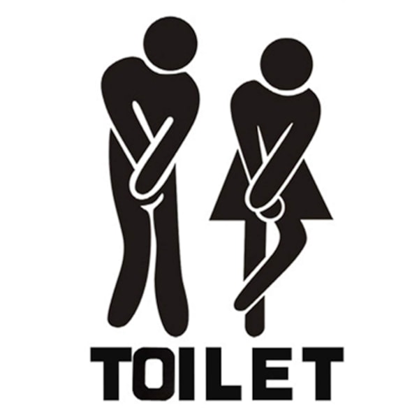 Sjove billeder Toiletdør Væg Hjem Dekoration, Toilet, Badeværelse, WC Skilt Til Badeværelse Stue 2025th