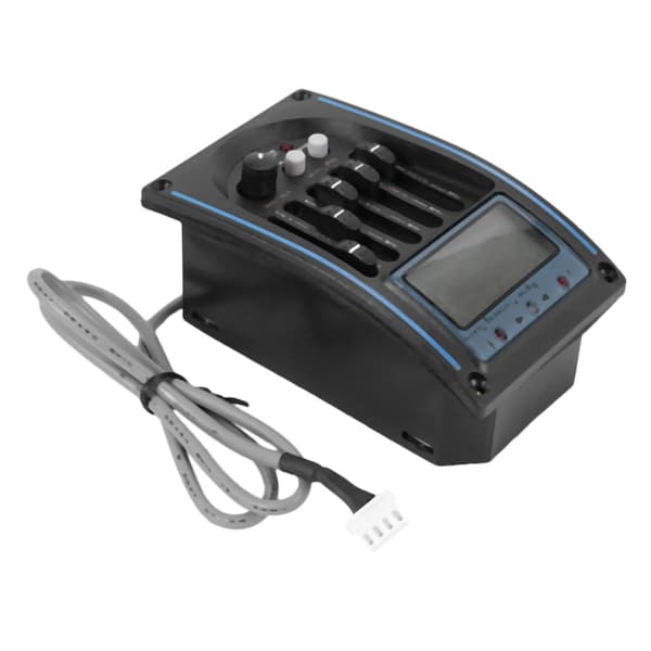 5-bånds akustisk guitar pickup EQ forforstærker LCD tuner equalizer med mikrofon LC-5