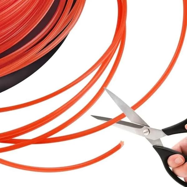 Trimmertråd - 100m spole - 2,8mm nylon - Rød - Slitesterk
