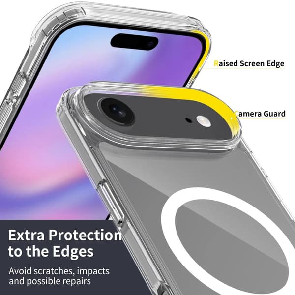 iPhone 17 Air Magnetic Phone Case Magsafe Compatible Transparent