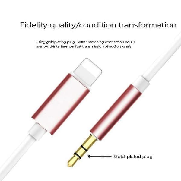 Aux-ledning til iPhone, aux-ledning til bil, Apple til 3,5 mm aux-kabel