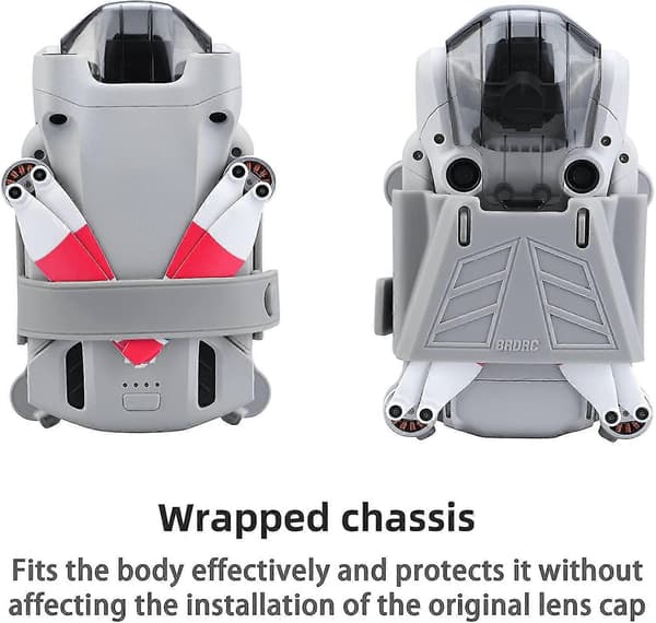 Propelholder til Dji Mini 3 Pro, Dji Mini 3 Pro Drone Propelbeskytter, Blød Propelstabilisator (Grå)
