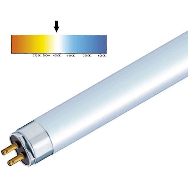 3 stk T5 Høy Effektivitet 840 Kald Hvit Fluorescerende 549mm Rør 4000k He (fh1840)