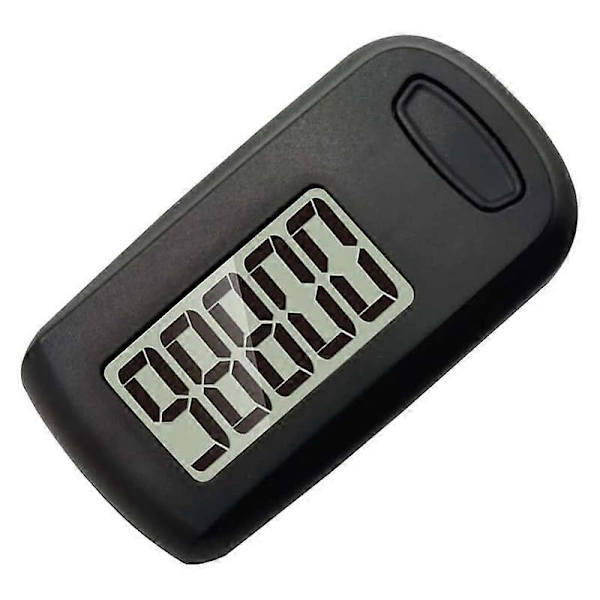 1 stk Stegmåler 3D Trinteller for Gåing, Spor Trin Bærbar Sport Enkel Stegmåler Lanyard, Si