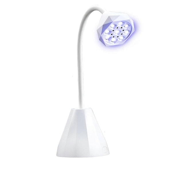 UV LED Neglelakk Lampe, Oppladbar Svanehals Hurtigherding UV Gel X Lys