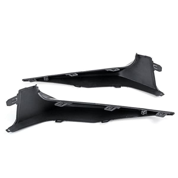 2X Front Bumper Splitter Lip Grill Nedre Trim List Støtfanger Diffuser Deksel Trim for 2.0L 2020-2021