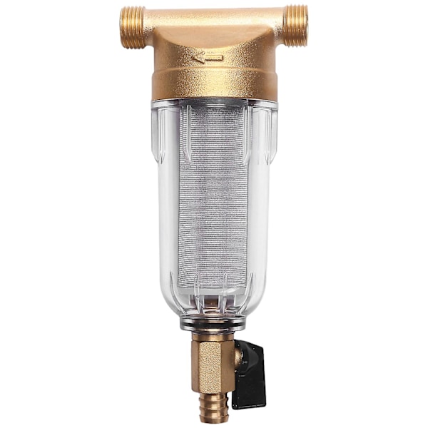 4 Split-mouth Vandfiltre Frontrenser Kobber Bly-filter Tilbageskylning Fjern Rust Forurenende Sed