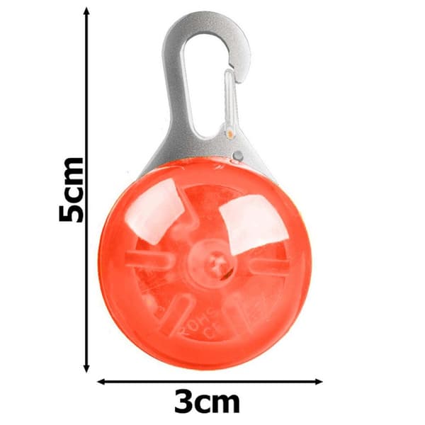 LED-lampe for kjæledyr, rød