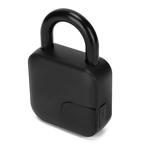 Smart Fingeravtryckshänglås Vattentätt Aluminiumlegering USB-laddning Elektroniskt Lås med 3 Färgers Indikator för Dörr Cykel