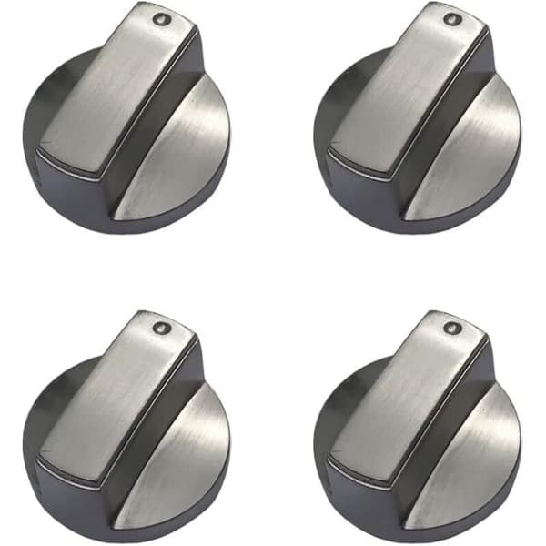 Sæt med 4 universelle metalgaskomfurknapper til gaskomfurer - 6 mm