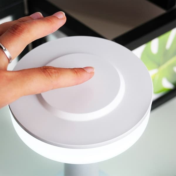 LED-bordlampe hvid trådløs 3 tilstande 21 cm