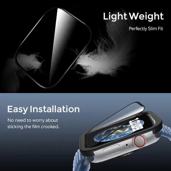 Apple Watch 44mm Full Coverage Screen Protector Easy Install
