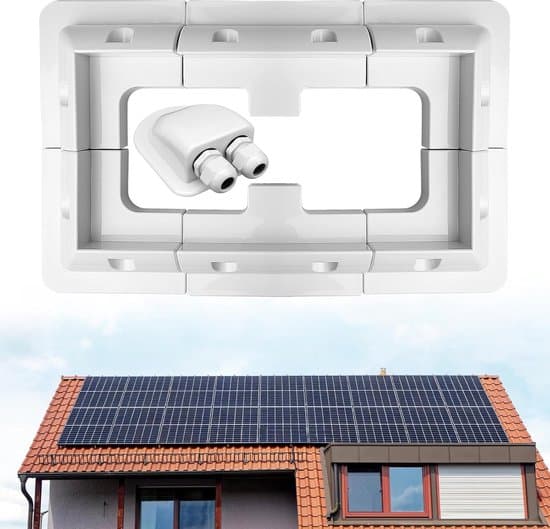 Solar Panel Holder Set - Solar Panel Mounting Brackets - Solar Energy Installation - High Quality UV Resistant Plastic - 7 Pieces - White