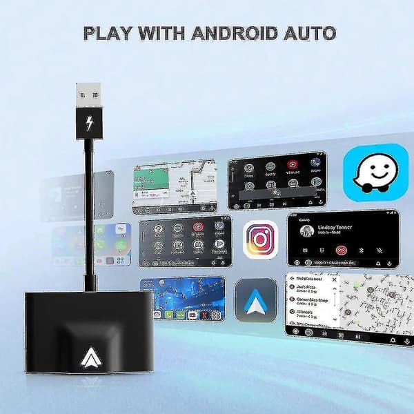 Android Auto Trådløs Adapter Til Trådløs Android Auto Bil Plug & Play Nem Opsætning Aa Trådløs Android
