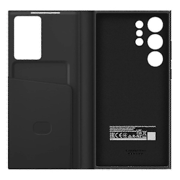 Samsung Galaxy S23 Ultra Wallet Etui med Kortlomme og Tap Vindue Sort