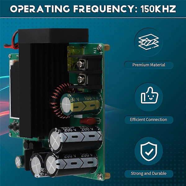 900W Boost Converter Strøm Konstant Spændingsmodul DC9-60V Input DC10-120V Output Spændingstransformator Regulator