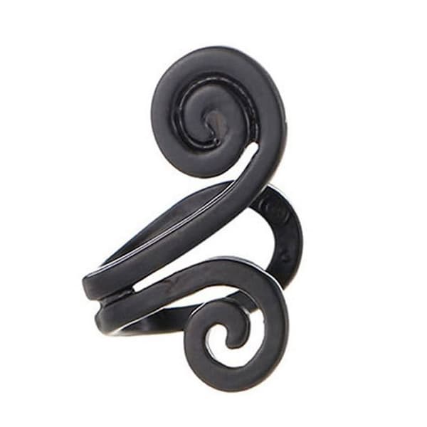 Falsk Helix Tragus Piercing Øre Ørering Øremanchet uden Hul Sort