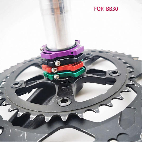 Cykel Krankjustering Aluminium Legering Cykel Krank Klinge Forbelastningsjustering til BB30 Id 30mm, Rød