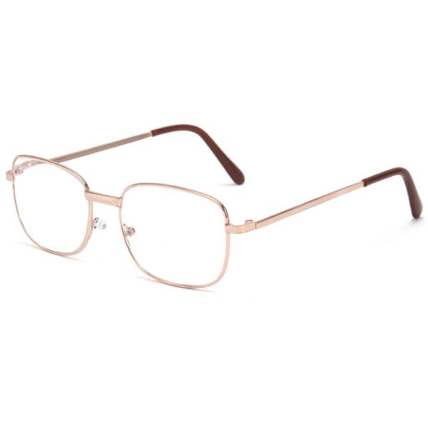 Simple Reading Glasses with Metal Frame [Choose Strength] Gold