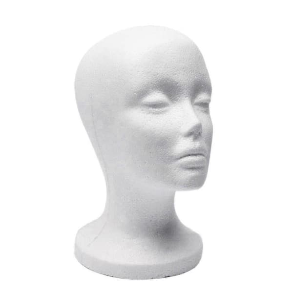 4X Skum Mannekeng Hode Modell Solbriller Brille Stativ Hatt Cap Display Holder Headset Mannekeng Hode