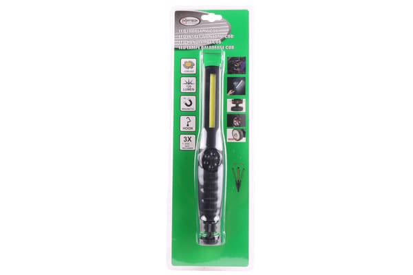 LED-tarkastusvalo COB 120 lm 6500 K 3×AAA