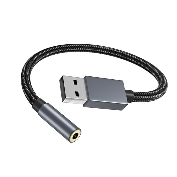 USB-A til 3,5 mm Jack Audio Adapter 2024THO