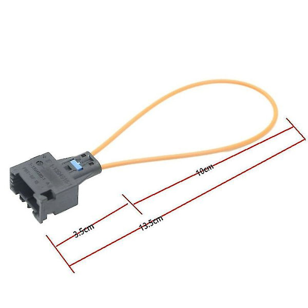 Sats med adapter för MOST fiberoptisk loop-bypass, hane och hona