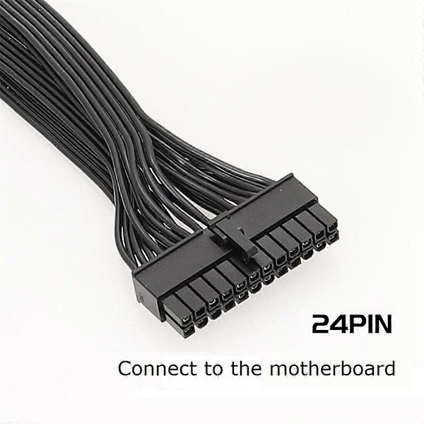 18+10-nastainen - 24-nastainen ATX-virtalähdekaapeli, modulaarinen PSU-virtakaapeli RMx-sarjalle RM1000X/RM850X/R
