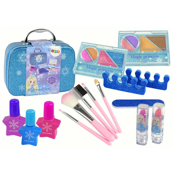 Kids Makeup Set in Glitter Case with Mirror