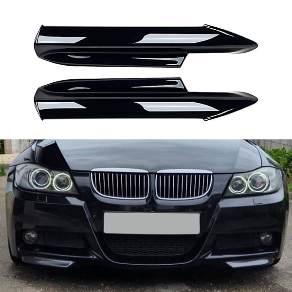 For 3-serie E90 E91 320I 330I 2005-2008 Frontfanger Leppe Vinkel Diffuser Splitter Spoiler Beskyttelse